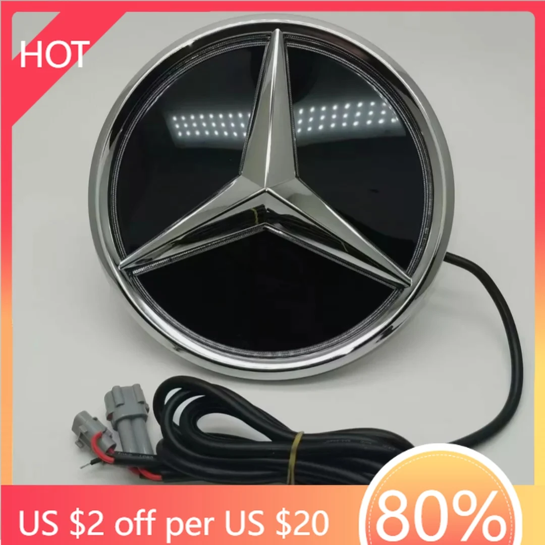 

Колпаки ступиц с подсветкой, автомобильная светодиодная решетка, эмблема BlLED для Mercedes benzs GLC GLS GLE Class GLC X205 W253 GLE63/S GLS W166 AMG GLS63 2