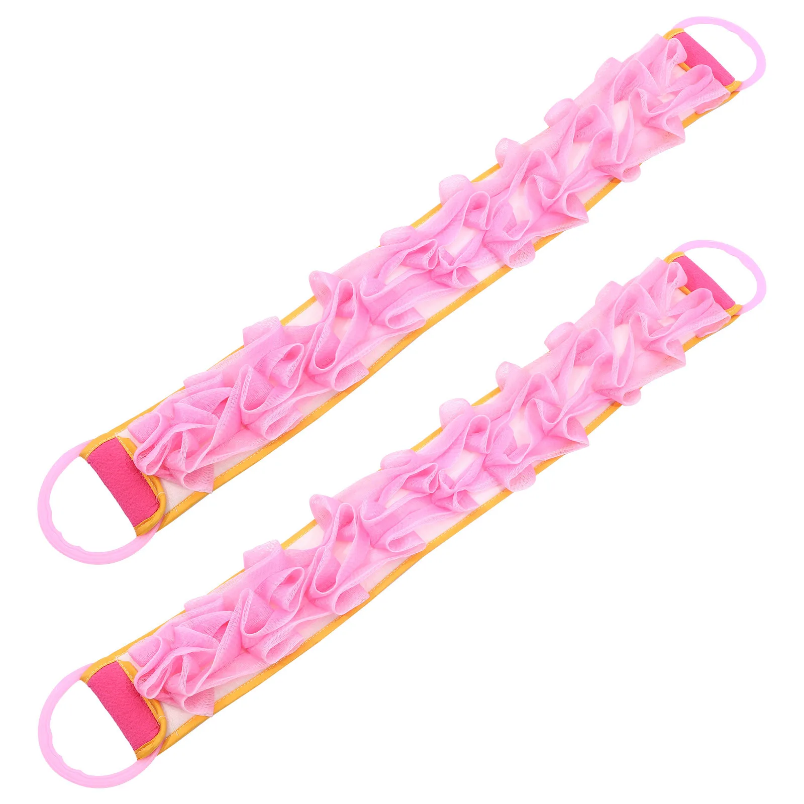 

2Pcs Bath Scrubber Rayon Sponge Back Scrubber Long Strap Deep Cleansing for Home Travel Spa Bath Supplies