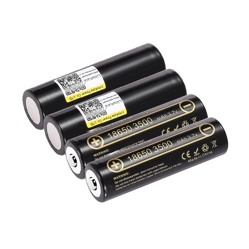 1-10pcs 100% Original LiitoKala Lii-35A Pointed  3.7V 3500mAh 10A Discharging Rechargeable Batteries 18650 Battery/UAV