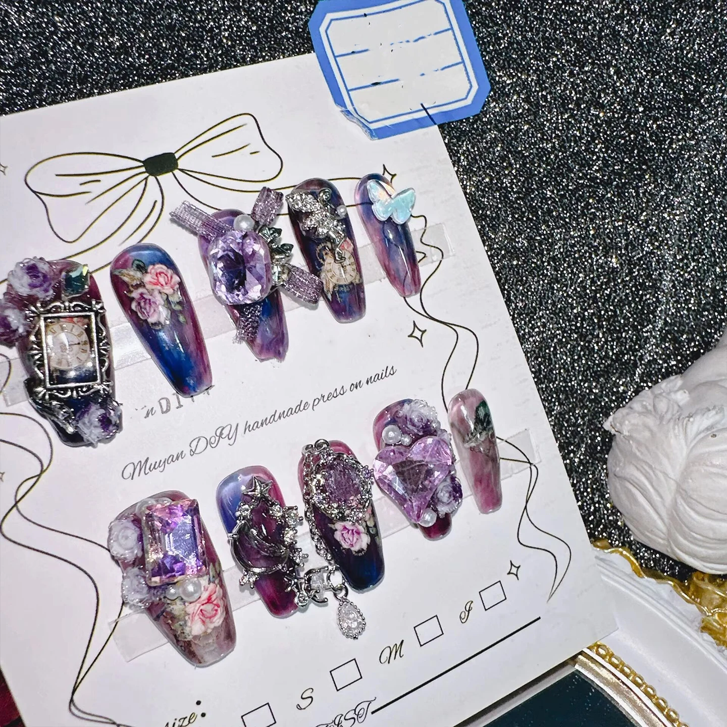 Nail Art Vintage - Adesivos de arte de unha vintage