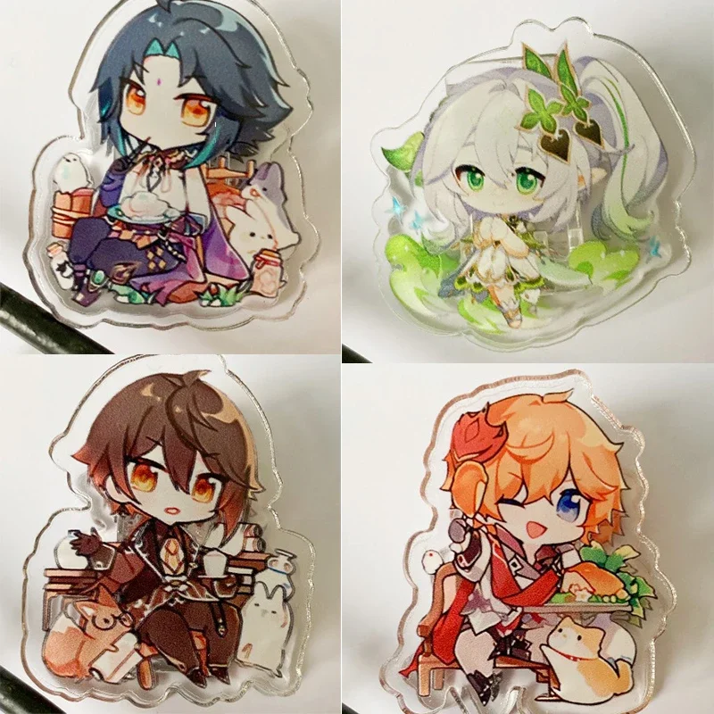 Genshin Impact Raiden Shogun Furina de Fontaine Focalors Cute Game File Folder Plastic Hand Account Decorative Clip Stationery