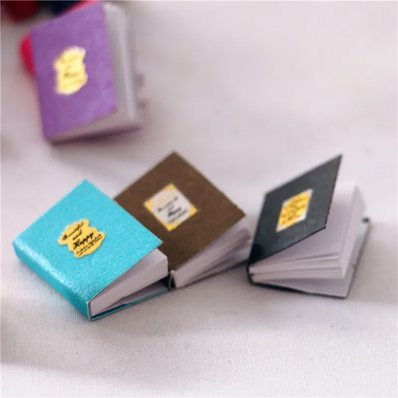 4pcs Dollhouse Mini Pocket Classical Color Books Miniature Items Notebooks 1/12 BJD Dolls House Accessories Photography Props