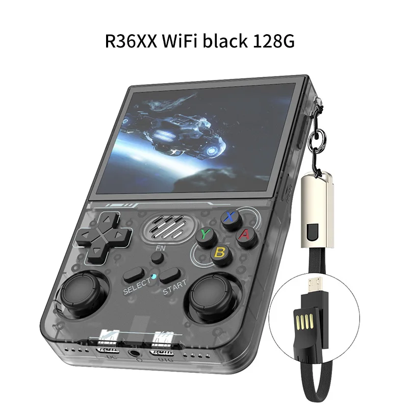 

128G/256G R36XX Retro Handheld Video Game Console Linux System 3.5 Inch IPS Screen WiFi Game Player