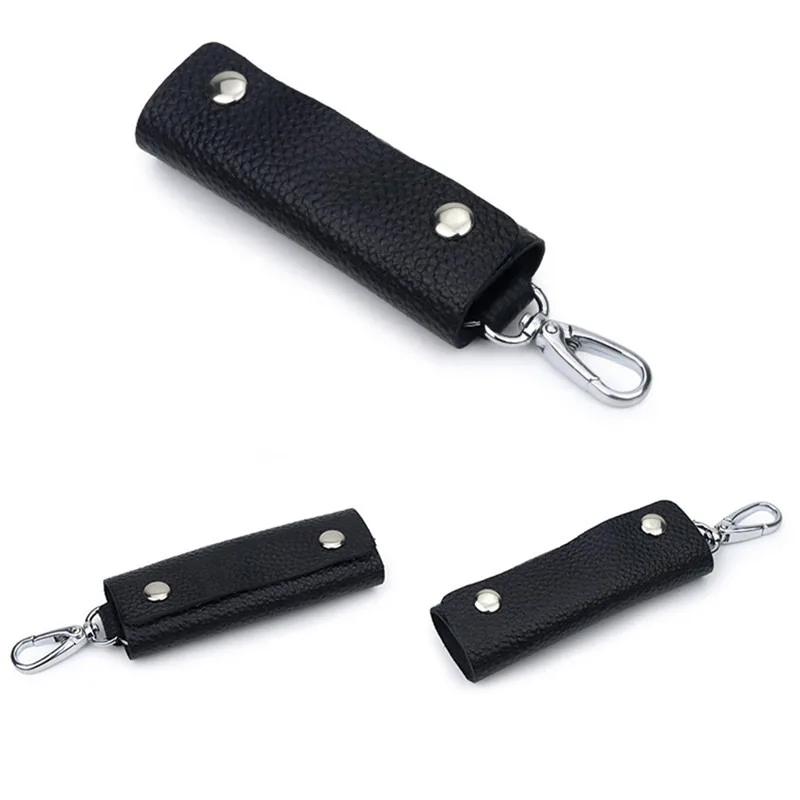 Men\'s Business Leather Key Case Waist Hanging Key Chain Household Large Capacity Female Fashion Multi-function Car Lock Key Bag