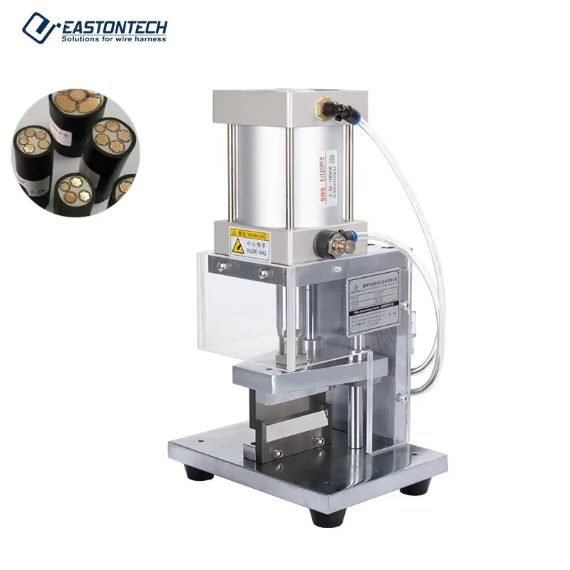 Semi-Auto Pneumatic Wire Cutting Machine Heavy Duty 70sqmm For Thick Cable Manufacturing EW-1230