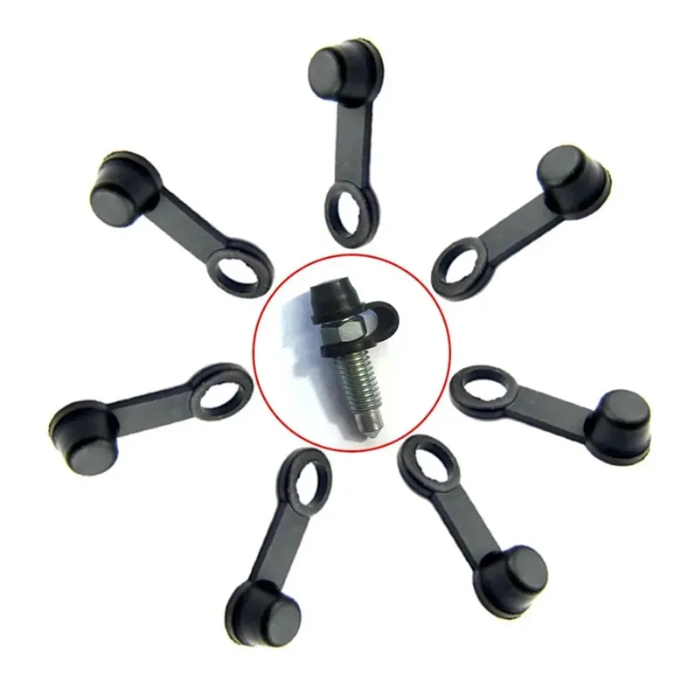 8Pcs Car Motorcycle Cap Cover Brake Caliper Bleed Nipple Screw Dustproof Cap Car Brake Screw Cover Auto Exterior Accessories