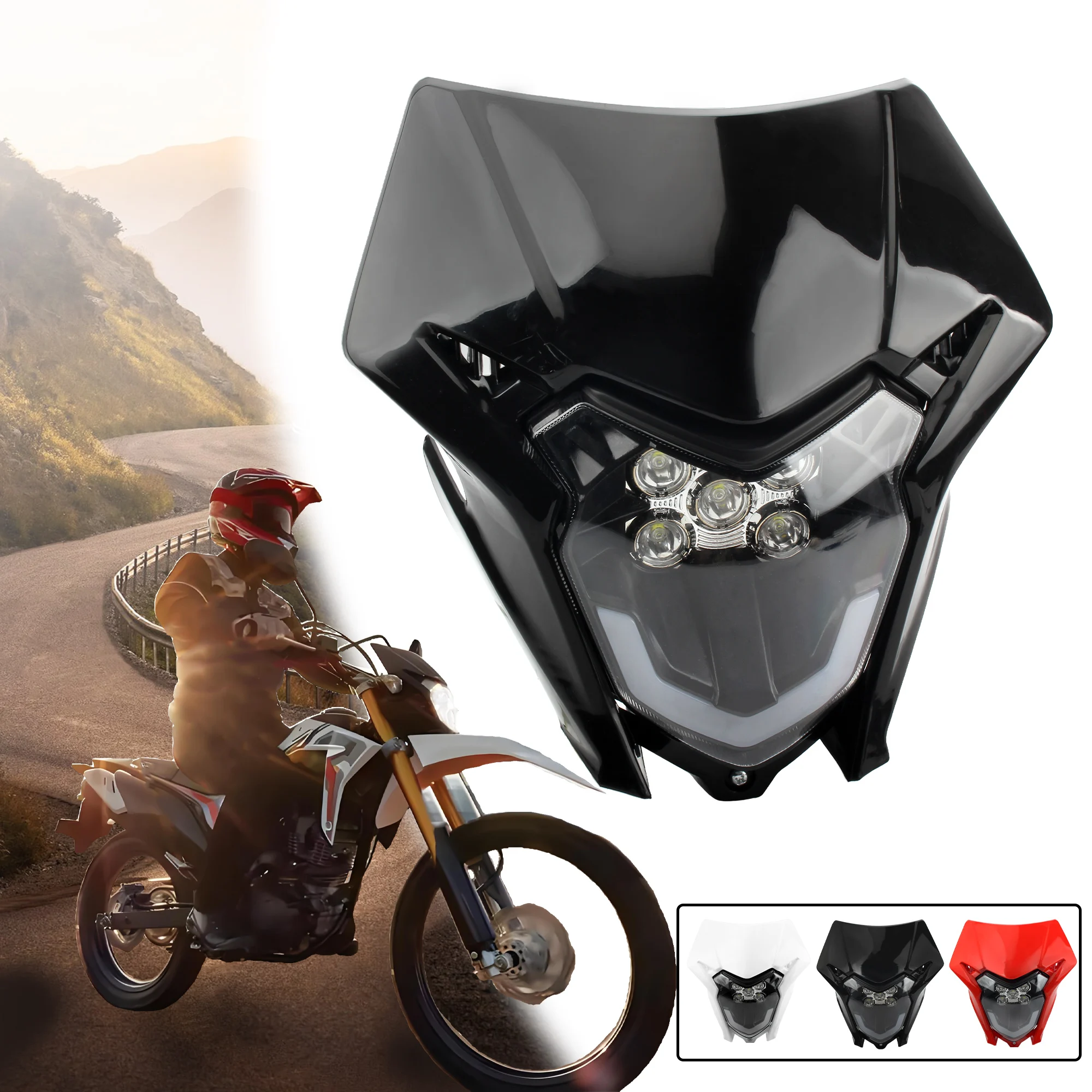 

Universal Motorcycle LED Headlight For HONDA CRF150L 150R 150F 230L 250L 250X 250M 300 450L Motocross Dirt Bike Accessories