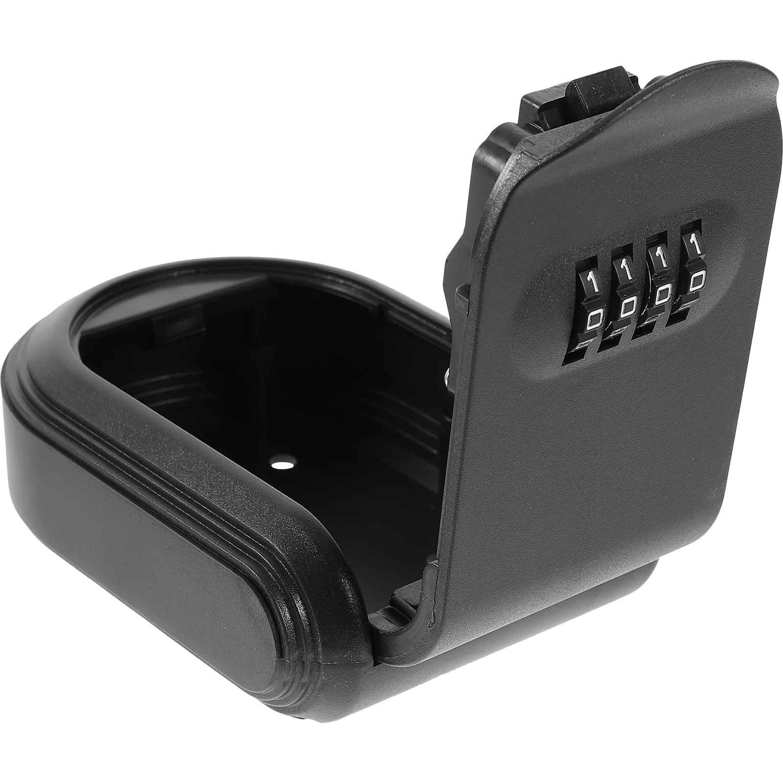 Key Box Password Lock Door Wall Mounted Safe (Black) 1pc Chain Spare Hider Outdoor Small Security Lockbox for Keys Plastic