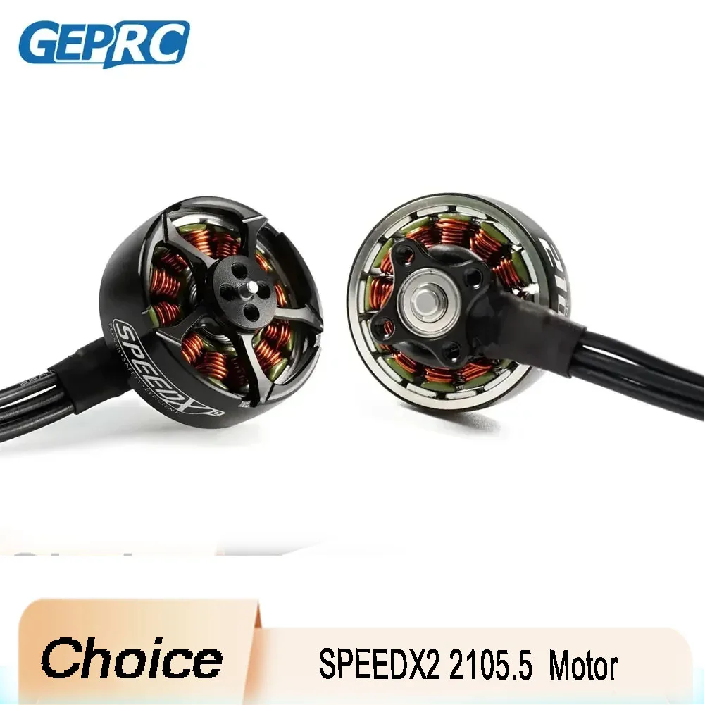 

GEPRC SPEEDX2 2105.5 Brushless Motor – 3450KV/2650KV (3-4S) | 1.5mm Shaft for 3-5 Inch Toothpick Mini Long-Range Drones