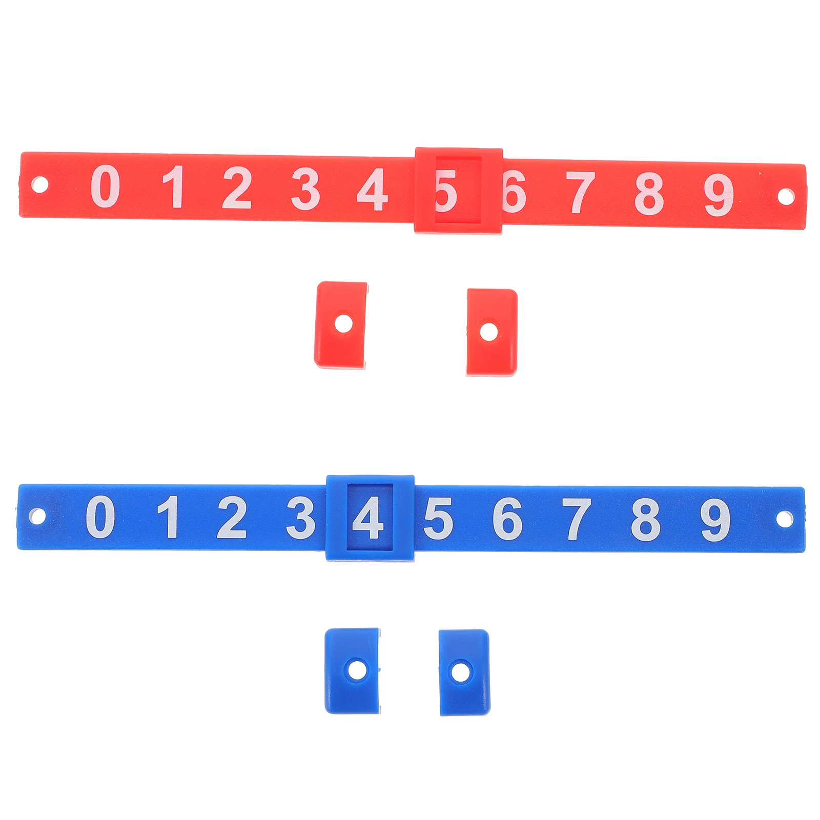 

2 Small Square Frame Score Keepers for Football Accessories Bright Background PP Material Compact Size Practical