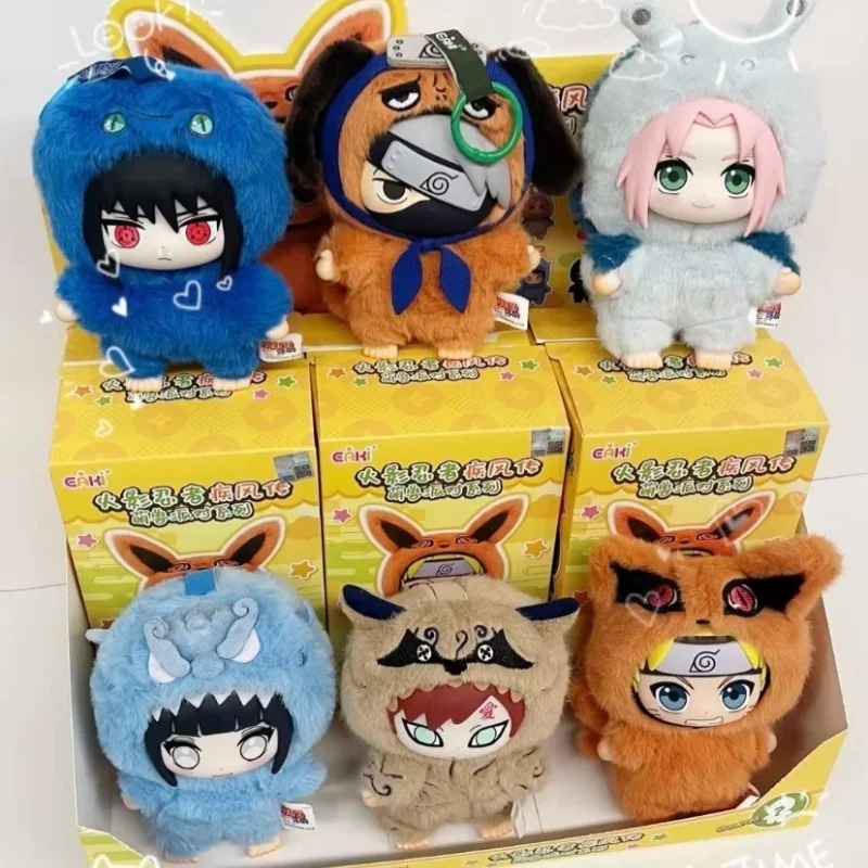 Figura Original de Eaki Naruto, caja ciega de Naruto, serie de fiesta Shippuden, adorno hecho a mano de peluche, juguete de colección, regalos