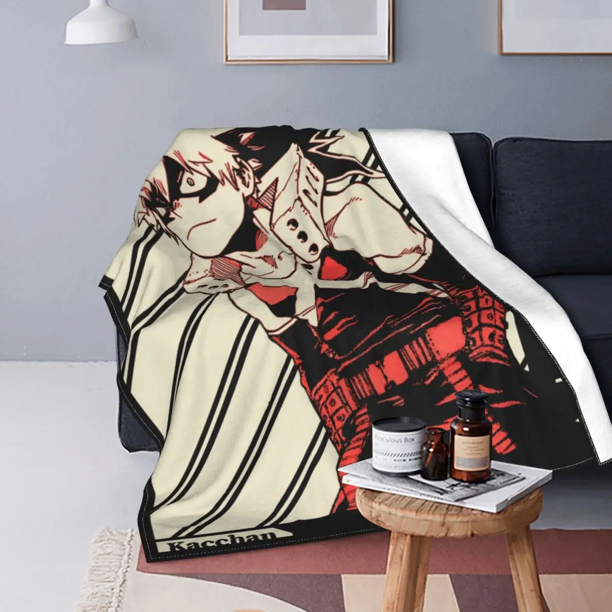 Katsuki Bakugo Bakugou Blanket Coral Fleece Plush My Hero Academia Soft Throw Blankets for Home Couch Bedspread 09