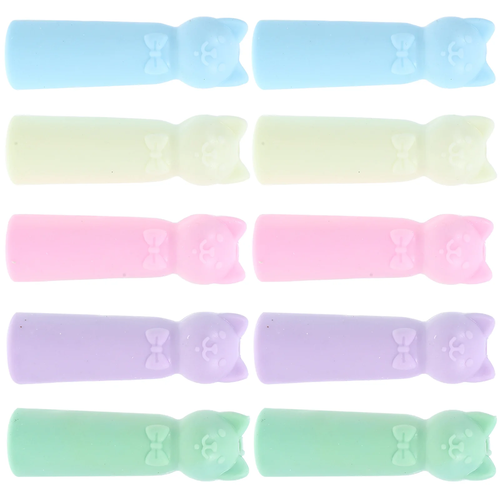

20pcs Cap Covers Protectors School Supplies Wooden Pencil Accessories Cartoon Animal Designs Pencil Tip Covers Pen Caps