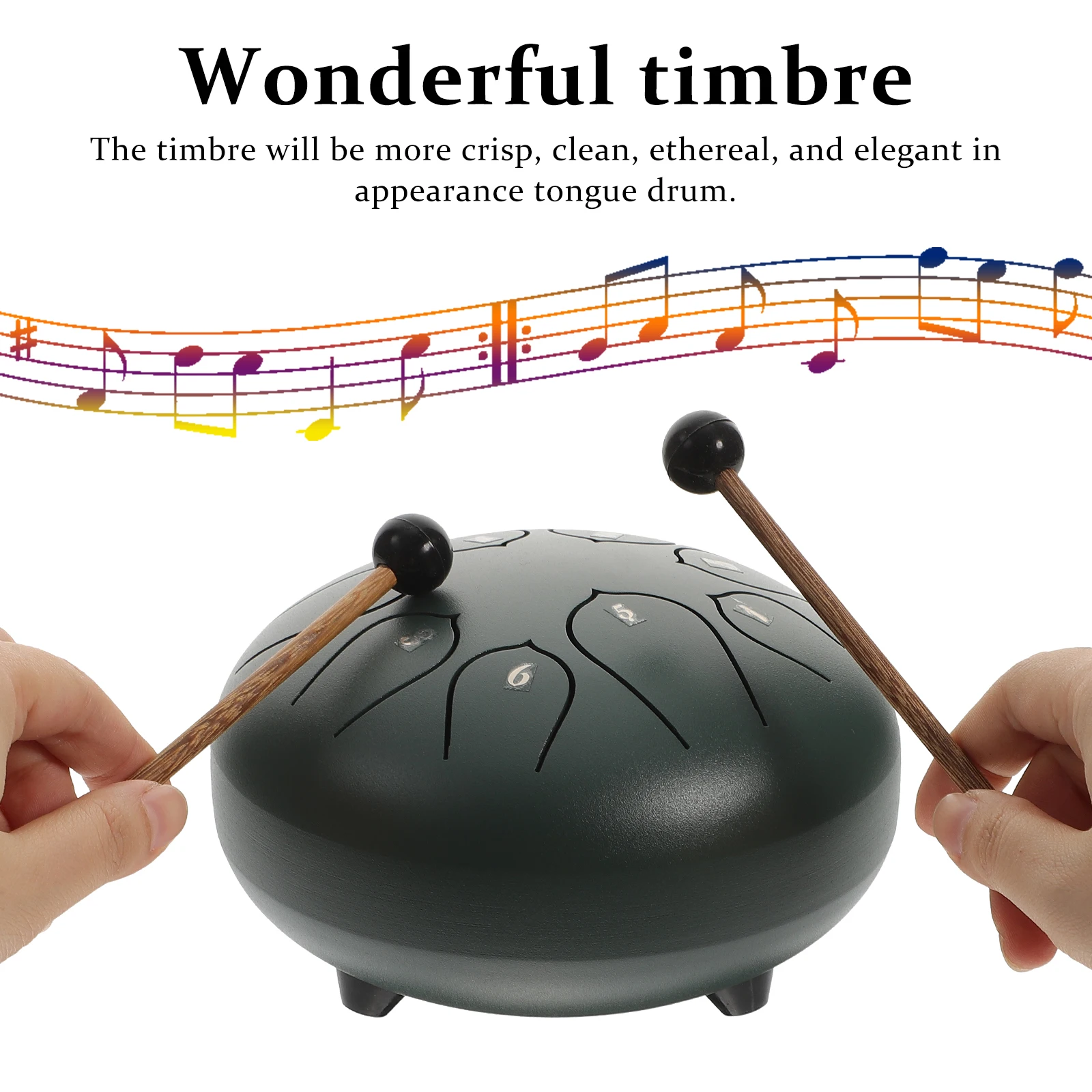 

Musical Instrument Ethereal Drum Set Child Kids Instruments Steel Tongue Plastic