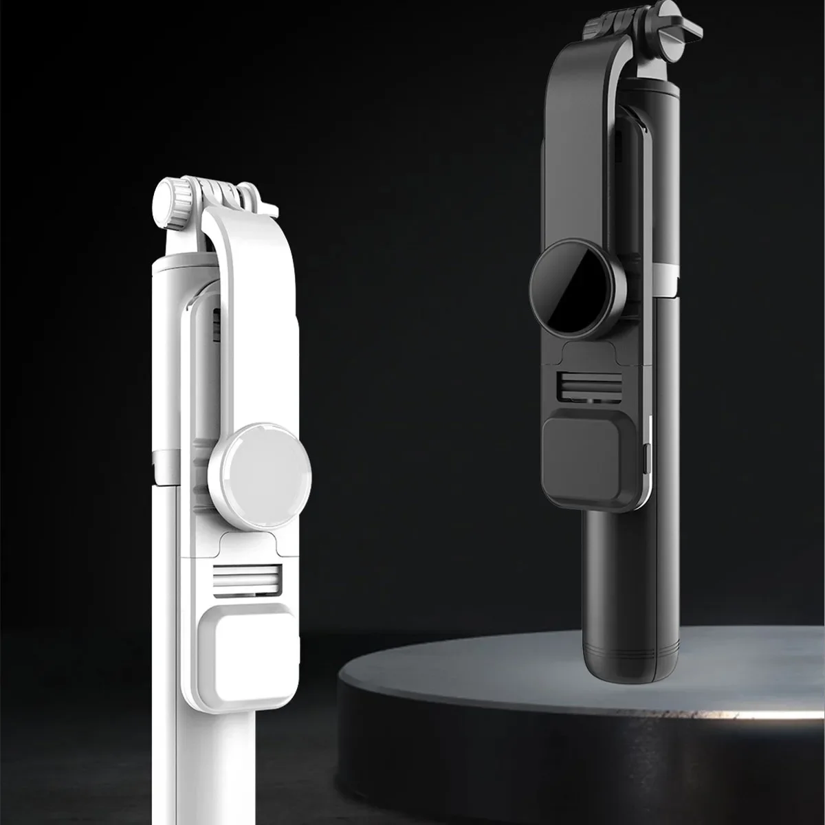 COOL die Q02S nouveau trépied sans fil bluetooth selfie stick trépied pliable monopode avec lumière de remplissage obturateur bluetooth pour Smartphone