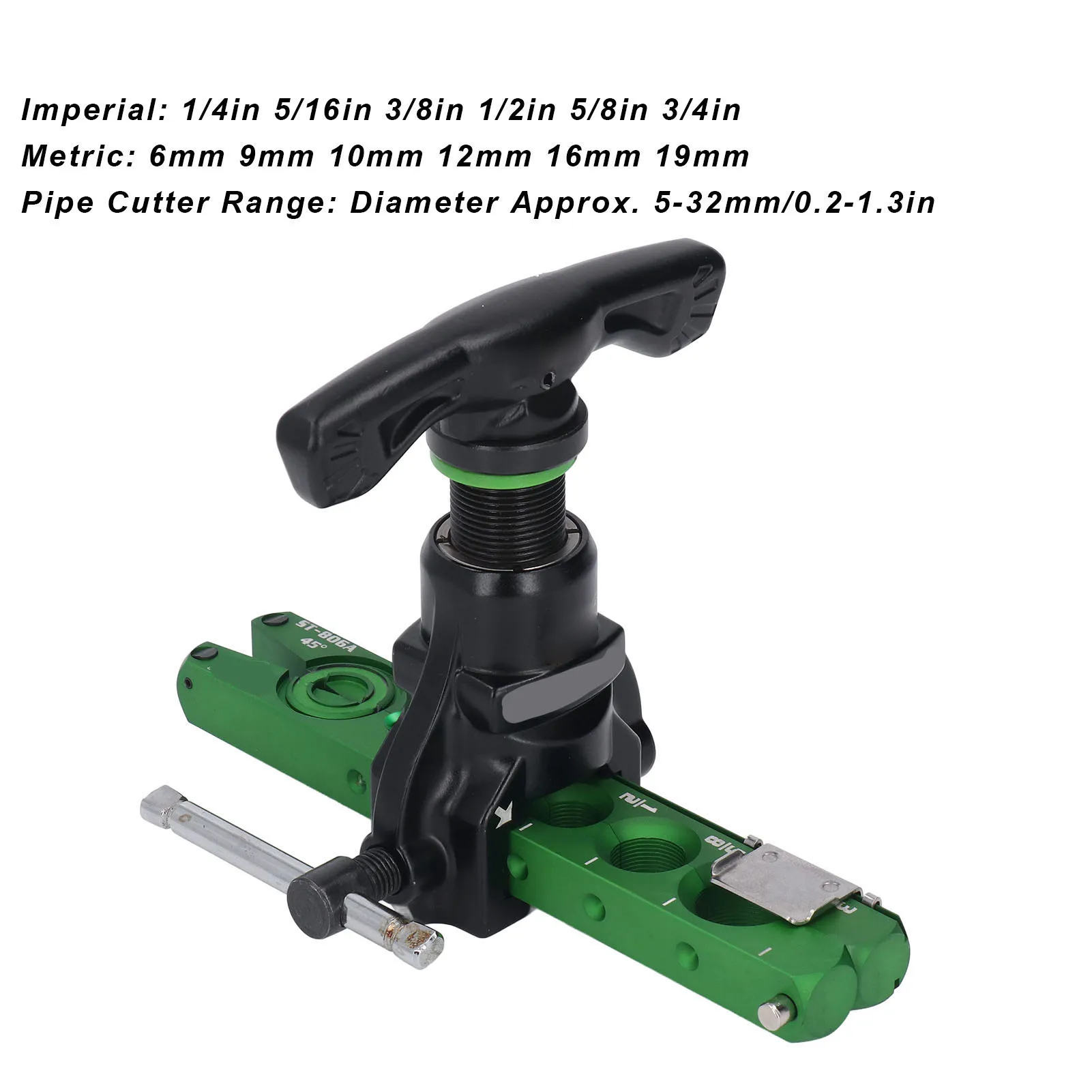 ST-806FT-L Flaring Tool Kit 45 Degree Eccentric Gantry Bearing Cutter Positioning Plate Rotary Burr Knife Tube Flaring Tools Set