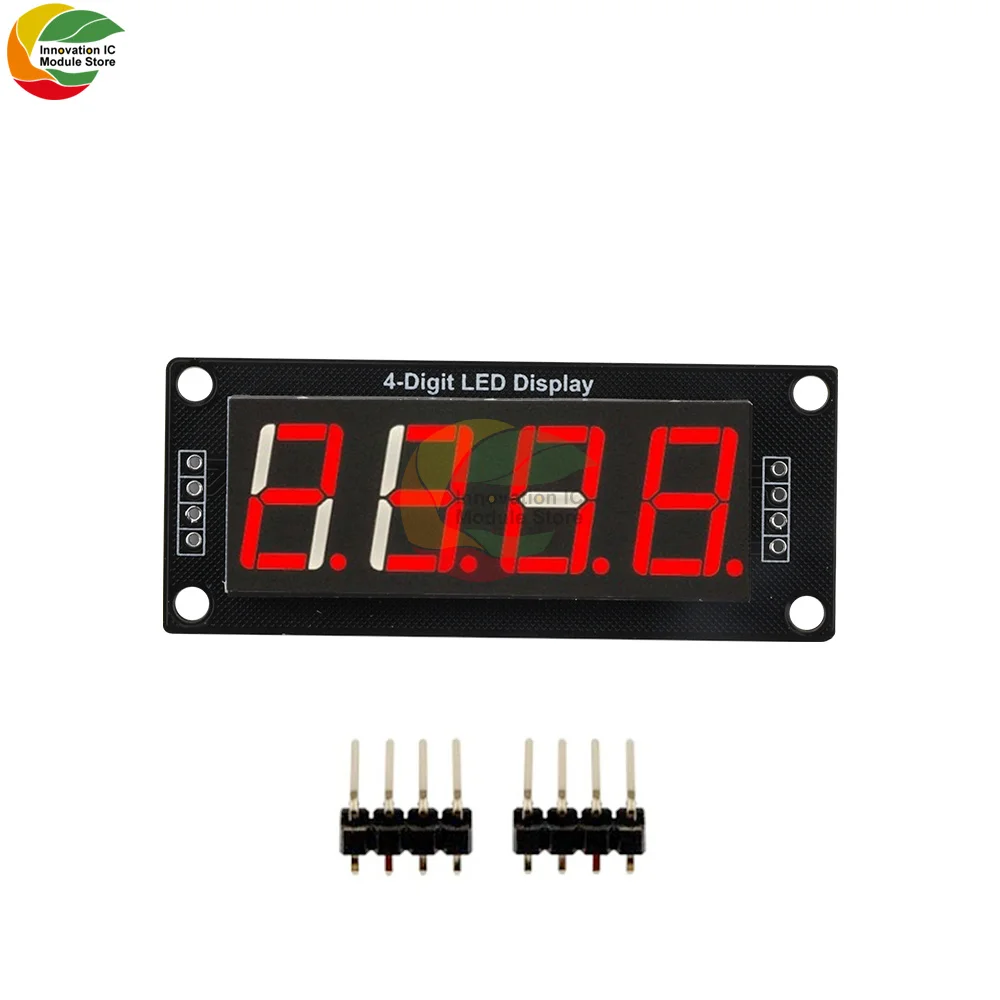 0.56 Inch TM1637 Four-digit Digital Tube Module Without Clock Red/blue/white/green/yellow Display Digital Tube Module Unsoldered