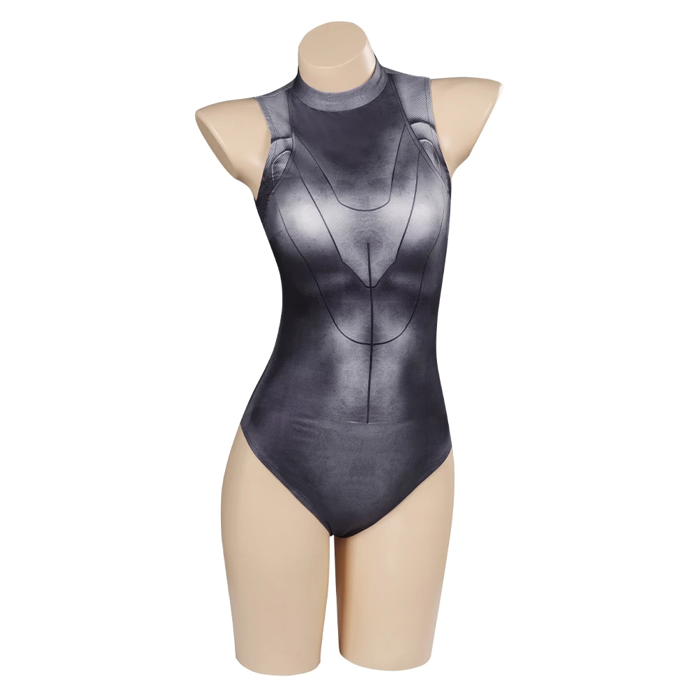 Atomic Heart Swimsuit Cosplay Costume Women Robot Twin Jumpsuit Swimsuit One Cos Piece Swimwear Jacket Halloween Carnival Suit