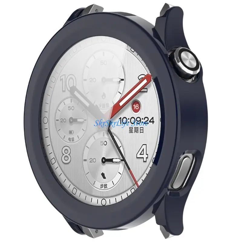 E65E Protective Case With Tempered Glass Full Coverage Shell Easy to Install Strong Designs Smartwatch Cover for Watch