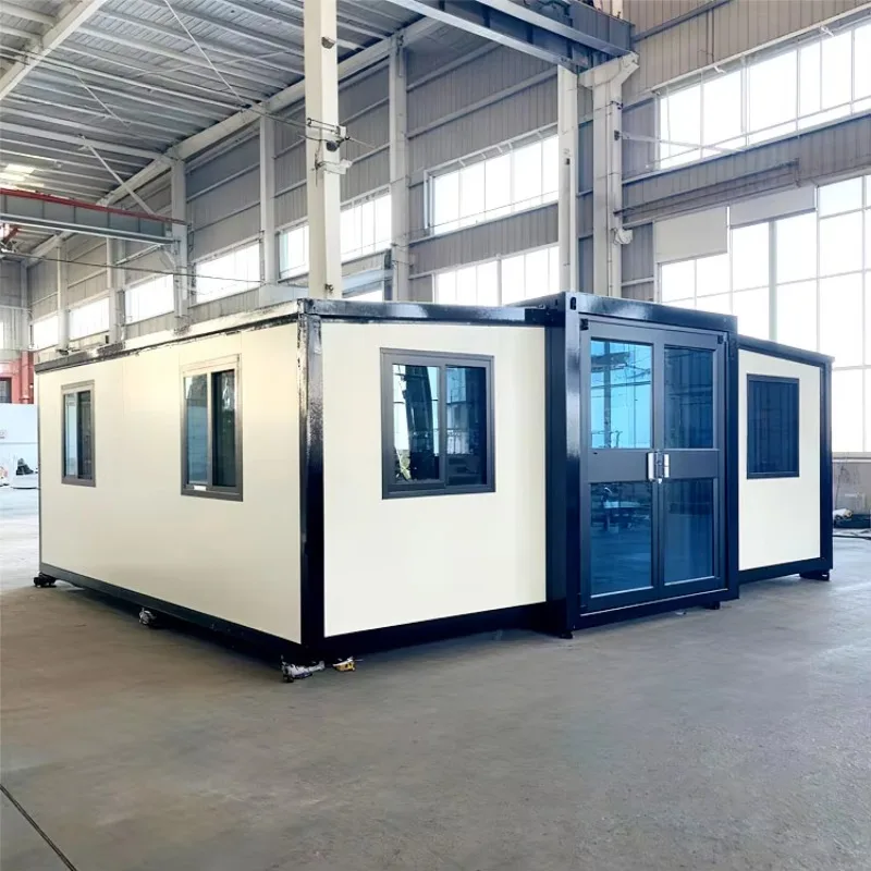 مخصصة 4 غرف نوم منزل حاوية قابلة للتوسيع سهلة التركيب فيلا فولاذية جاهزة للاستخدام المدرسي-بالجملة #1