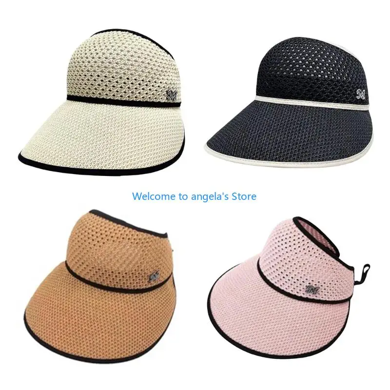 

X4YC Breathable Straw Hat with Large Brims Fisherman Hat for Women Vacation Camping