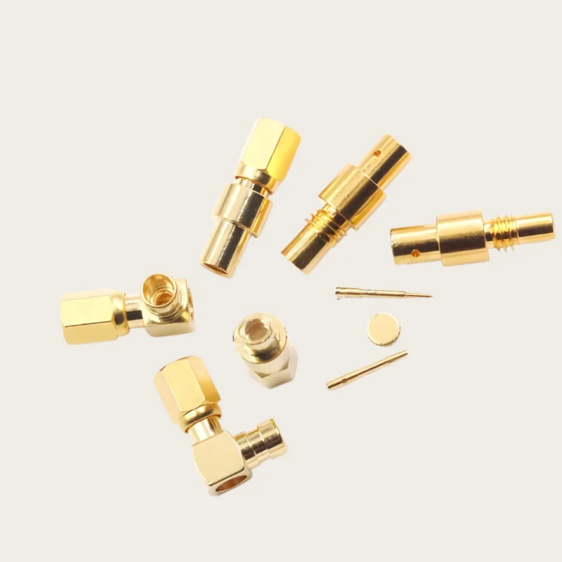 SSMC male/female welded semi-flexible semi-steel SFX-086/RG405 cable SSMC connector