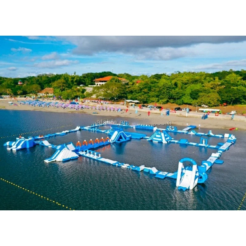 Lake floating inflatable water park inflatable floating water obstacle course amusement park inflatable