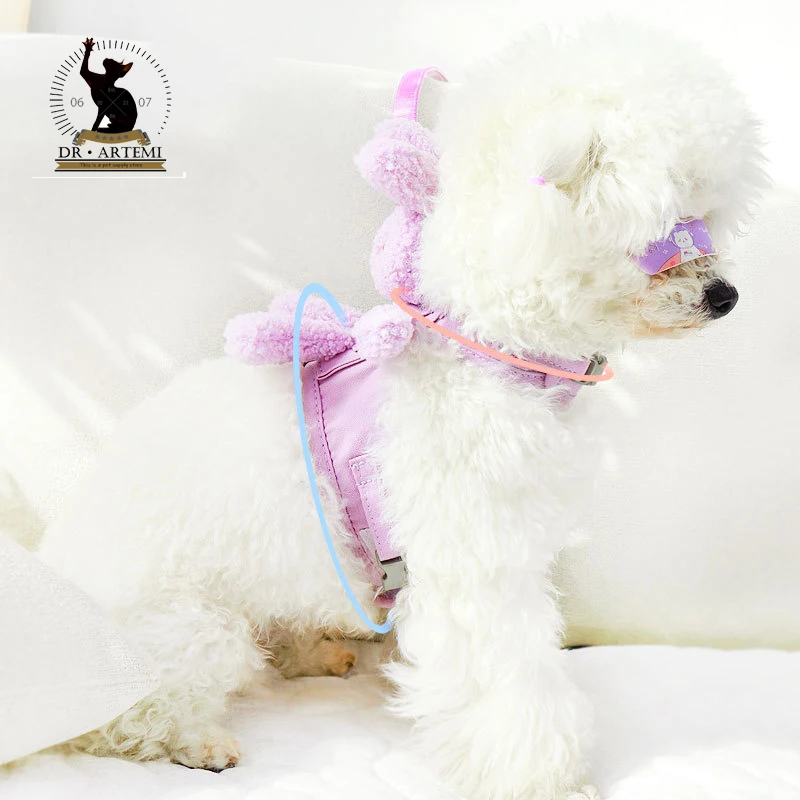 Vest Style Pet Dog Harness Leash Set Walking Leash Harness Rabbit Decoration For Small Dog Teddy Bear Cat Supplies