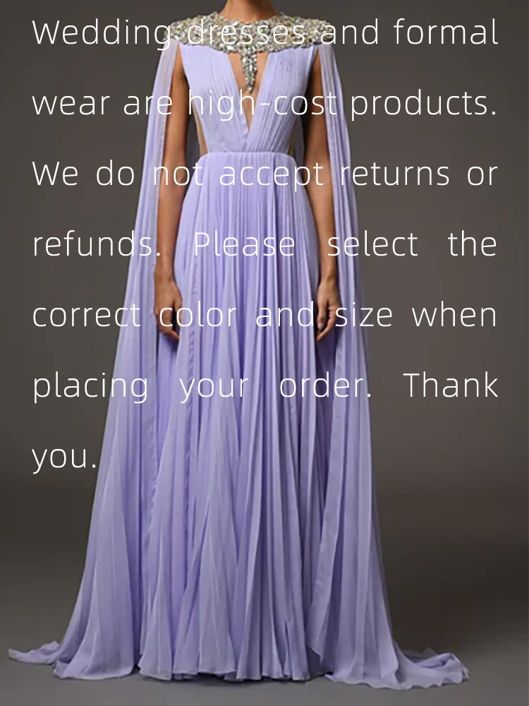 فساتين سهرة رسمية مستقيمة من الشيفون بأكمام كاب أرجوانية أنيقة لحفلات أعياد الميلاد حسب الطلب #2