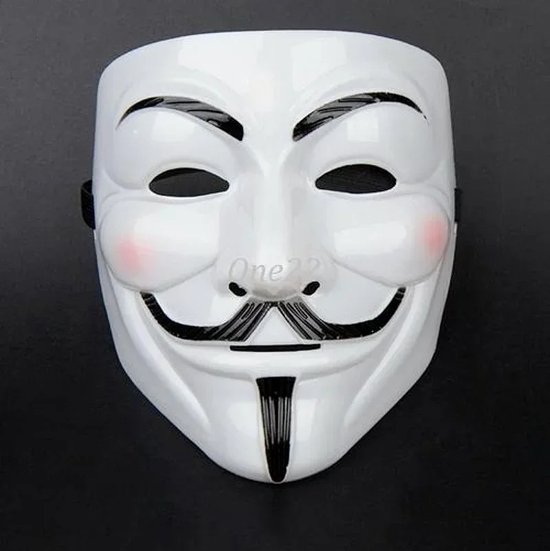 Vendetta 익명의 Guy Fawkes 해커 마스크, 영화 테마 마스크, 성인 어린이를 위한 할로윈 크리스마스 파티 선물