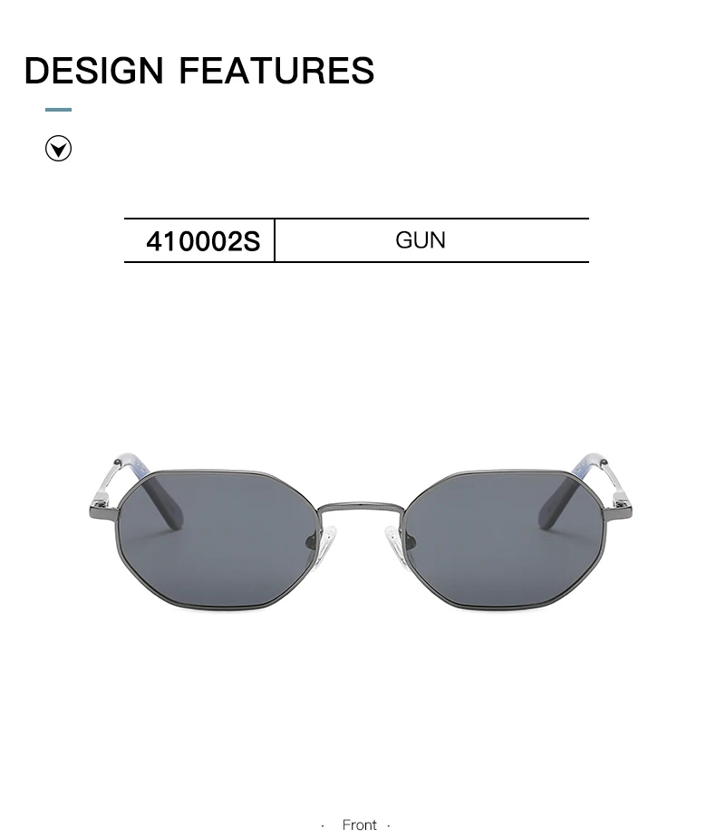Zenottic retro kleine polygon polarisierte sonnenbrille frauen metall uv400 sonnenbrille männer blend freie uv400 brille treiben brillen – Detail 14