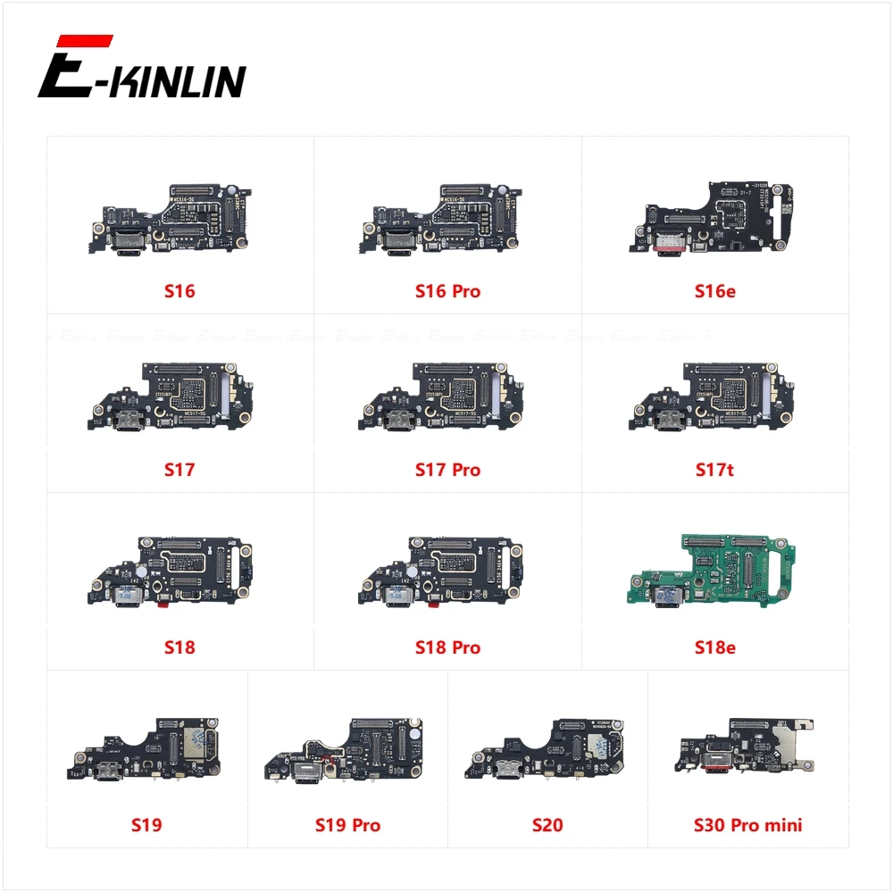 Charger USB Dock Charging Dock Port Board Microphone Flex Cable For Vivo S16 S16e S17 S17t S18 S18e S19 S20 S30 Pro mini