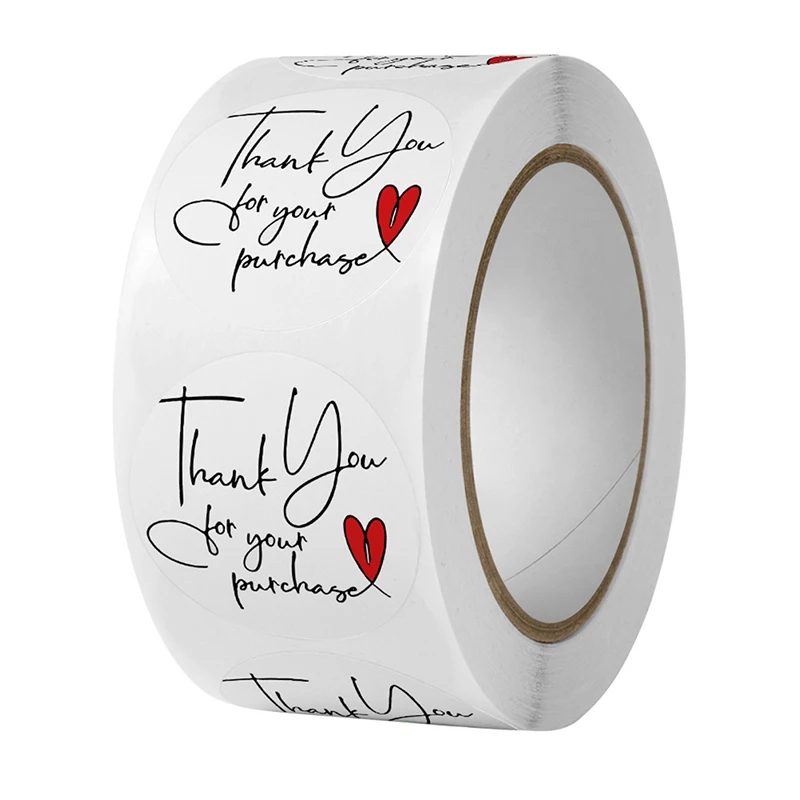 500pcs Thank You for Your Purchase Stickers Scrapbooking Gracias Envelope Closing Sticker Gift Seal Labels Merci Pegatinas