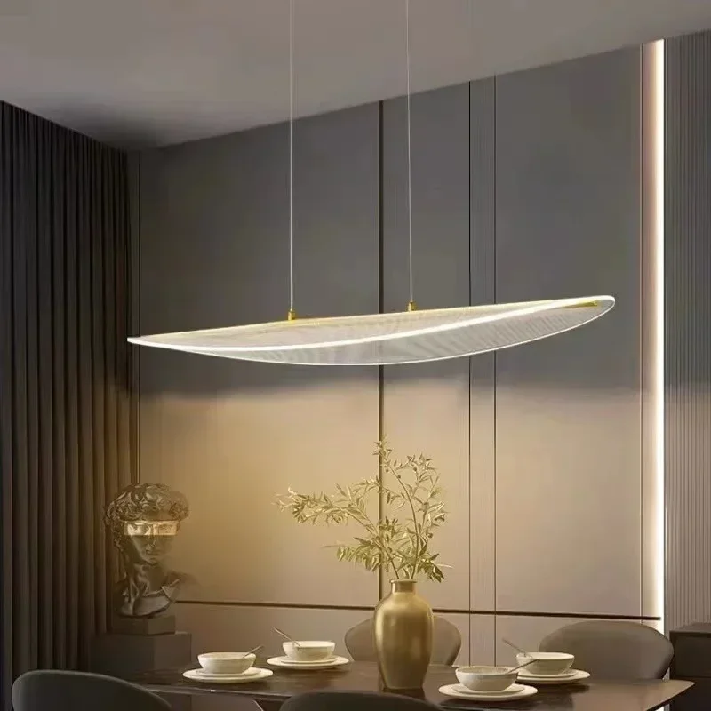 Nordic Long Curve LED Pendant Light for Living Dining Room Coffee Tables KITCHEN ISLAND Chandelier Home Decor Lusters Luminaires