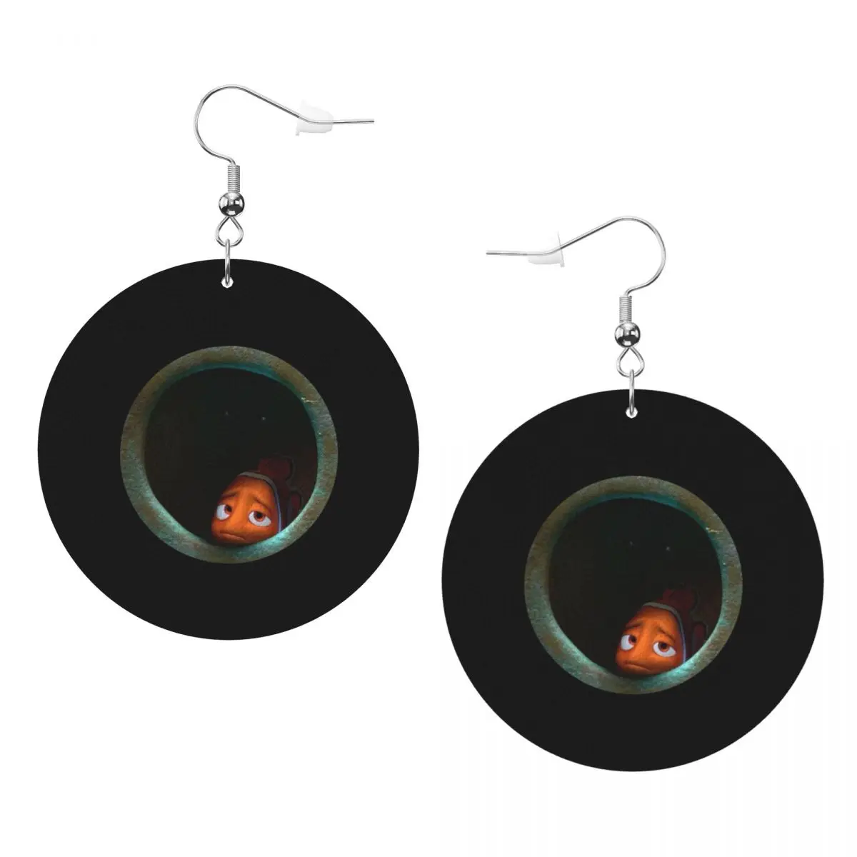 

Кожаные серьги «В поисках Немо» для женщин, в форме капли, подвесные, ювелирные украшения