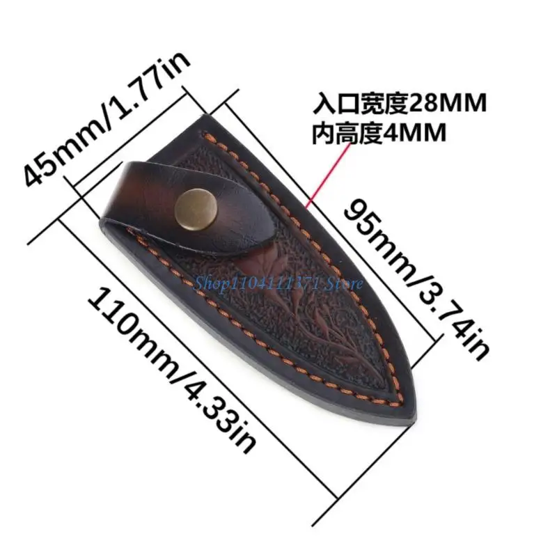 P9FC Pocket Sheath Handmade Pouches Leathers Cutter Straight Cutter Holder