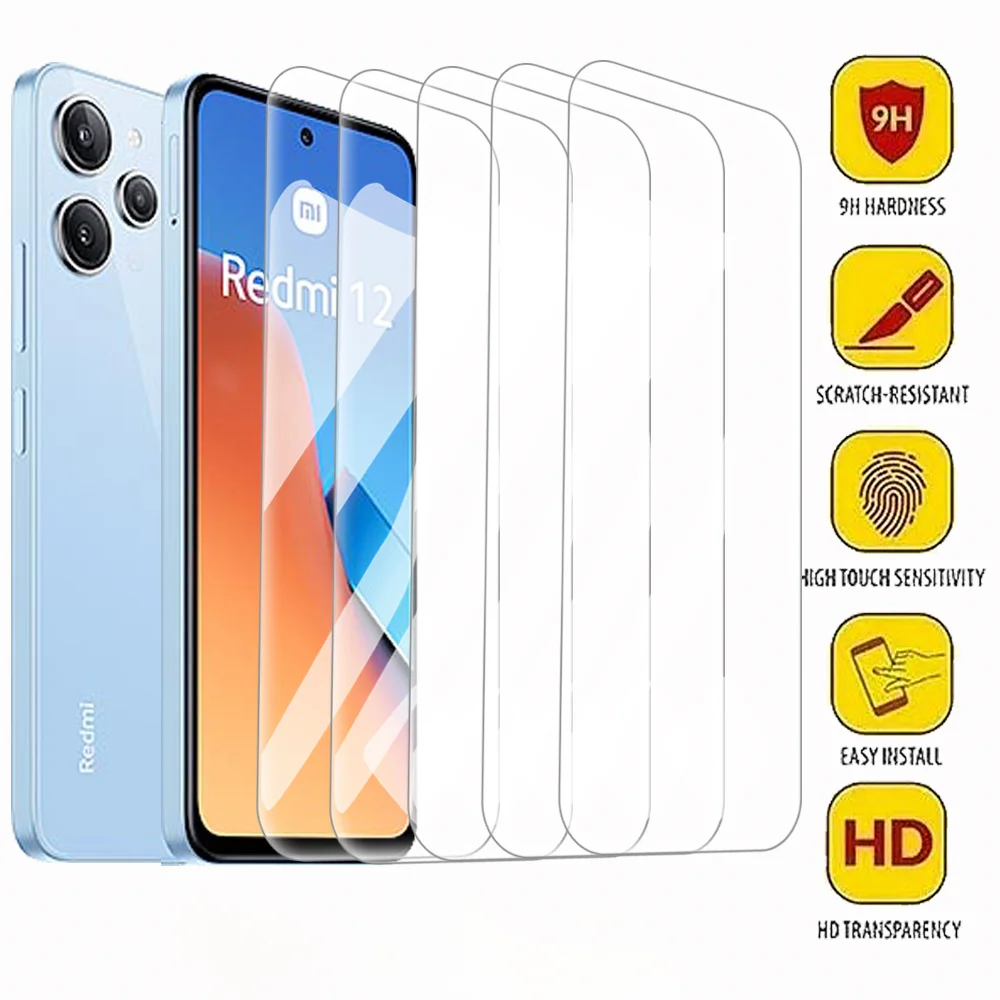 2 قطعة حامي الشاشة HD المضادة للخدش الجانب الأمامي فيلم ل Xiaomi Redmi 12 Redmi نوت 13 12 برو زائد 5G Redmi 12 C 9C 12C 10C 13C #1