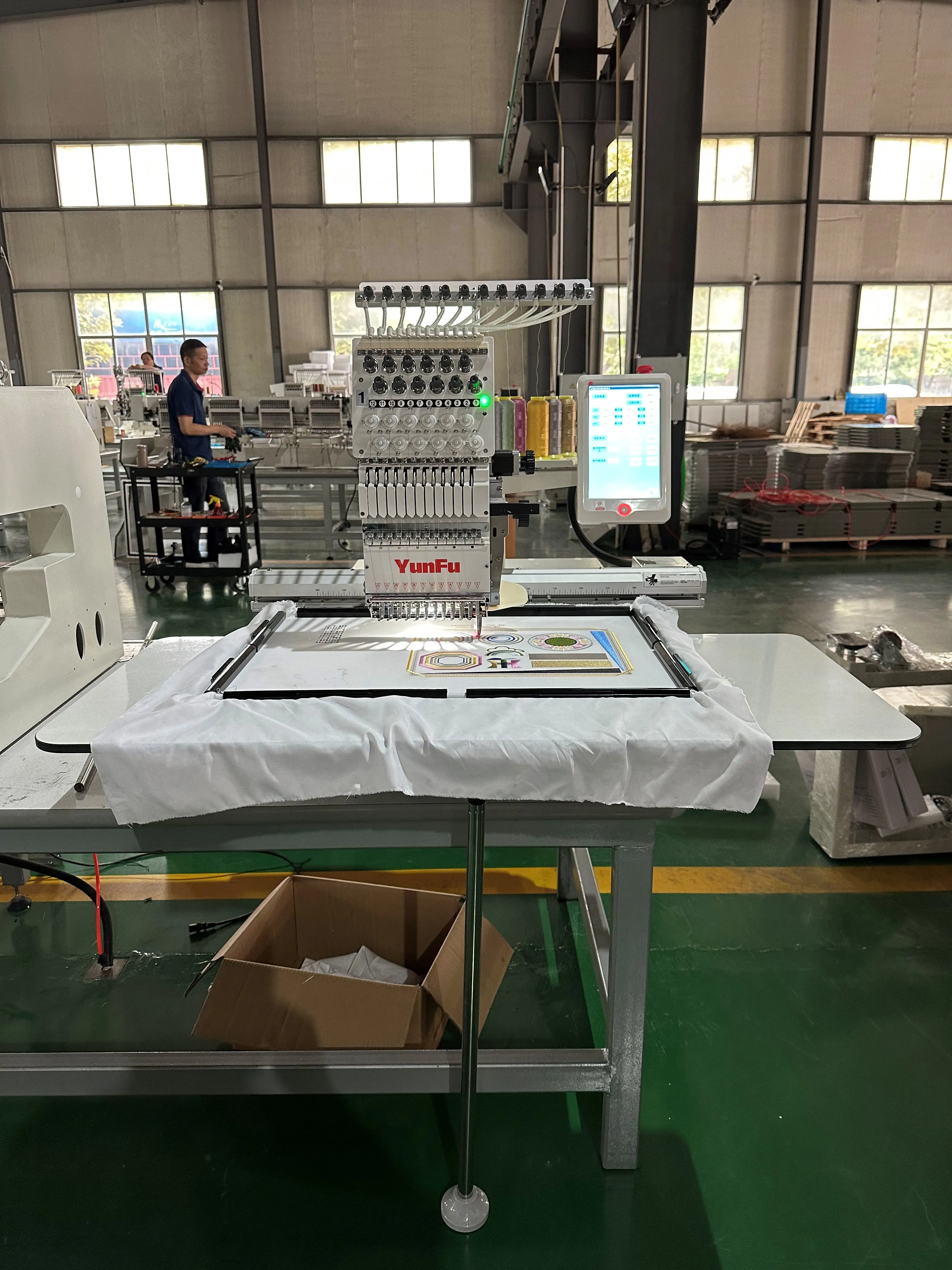 Knitting Machines MT-1501/1201 Commercial Single Head 12/15 Needles Cheap Hat Computerized Embroidery Sewing Machine