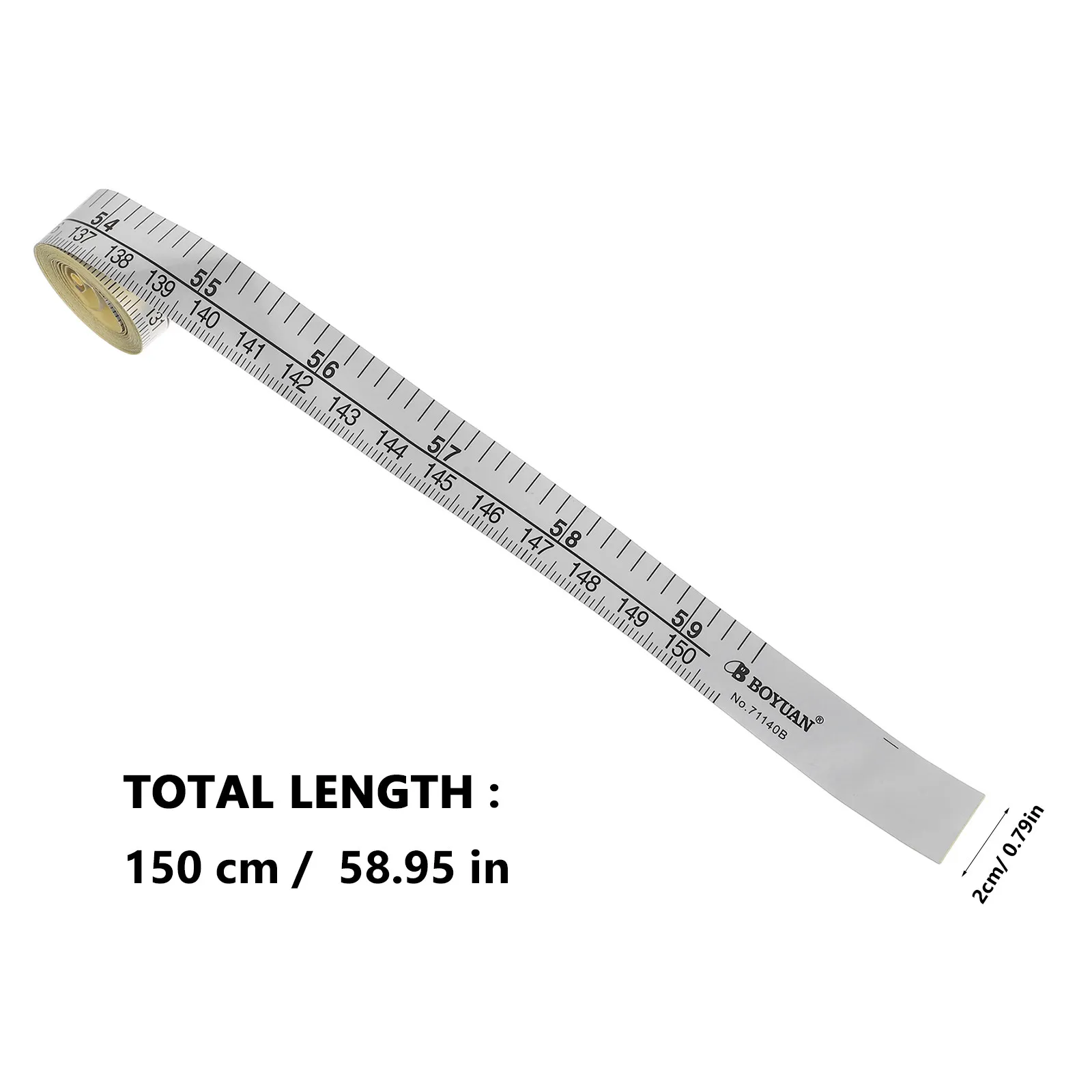 Self-Adhesive Measuring Tape Soft Peel Stick Removable Height Scale Ruler Wall Sticker Sewing Workbench Fabric Tape