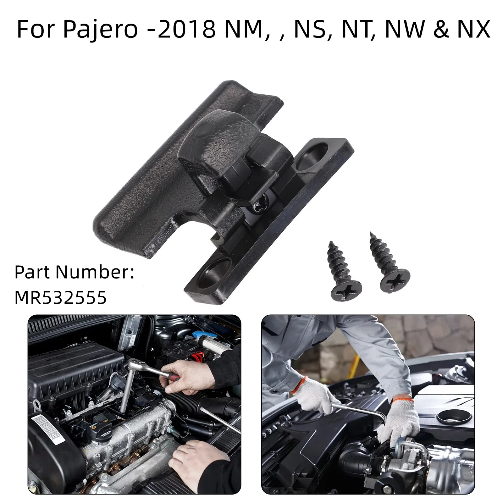 1Pcs Car Console Catch Latch MR532555 Armrest Box Cover Upper Latch Clip For Pajero 2000-2018 NM NP NS NT NW & NX