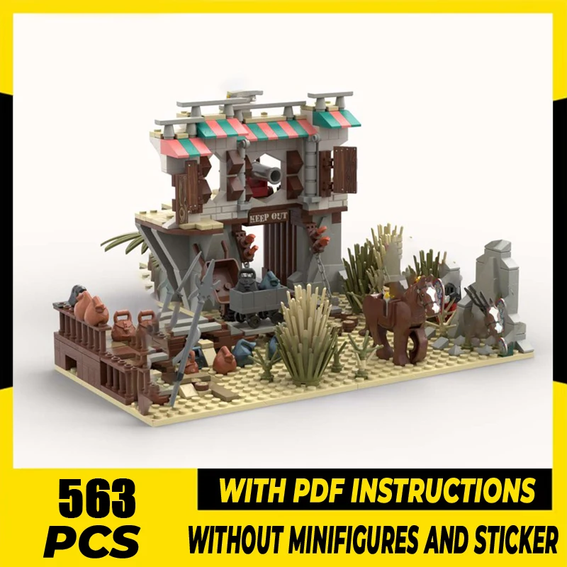 

Модель пиратов Moc, строительные кирпичи, Королевский драгоценный камень, шахтная технология короля, модульные блоки, подарки, рождественская игрушка в сборе