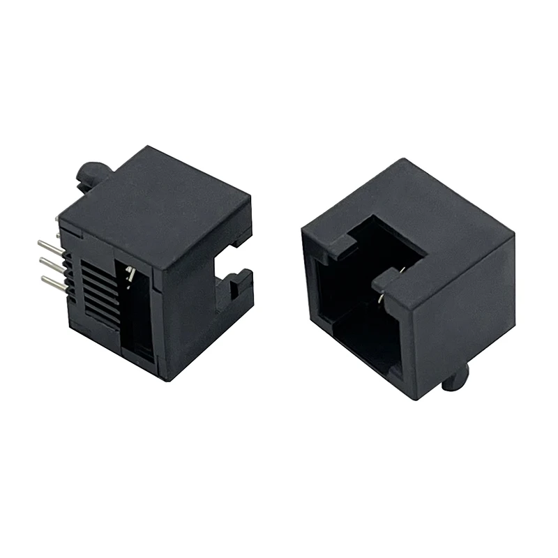 30PCS RJ12 Connector Mini Type 5324 RJ11 6P6C Telephone Socket Short Body Female Jack PCB