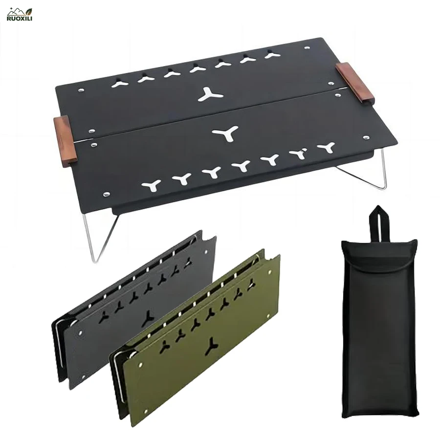 

1PC Compact Mini Camping Table – Portable,Ultralight,Folding Design – Small,Lightweight Surface for Hiking,Backpacking,Beach