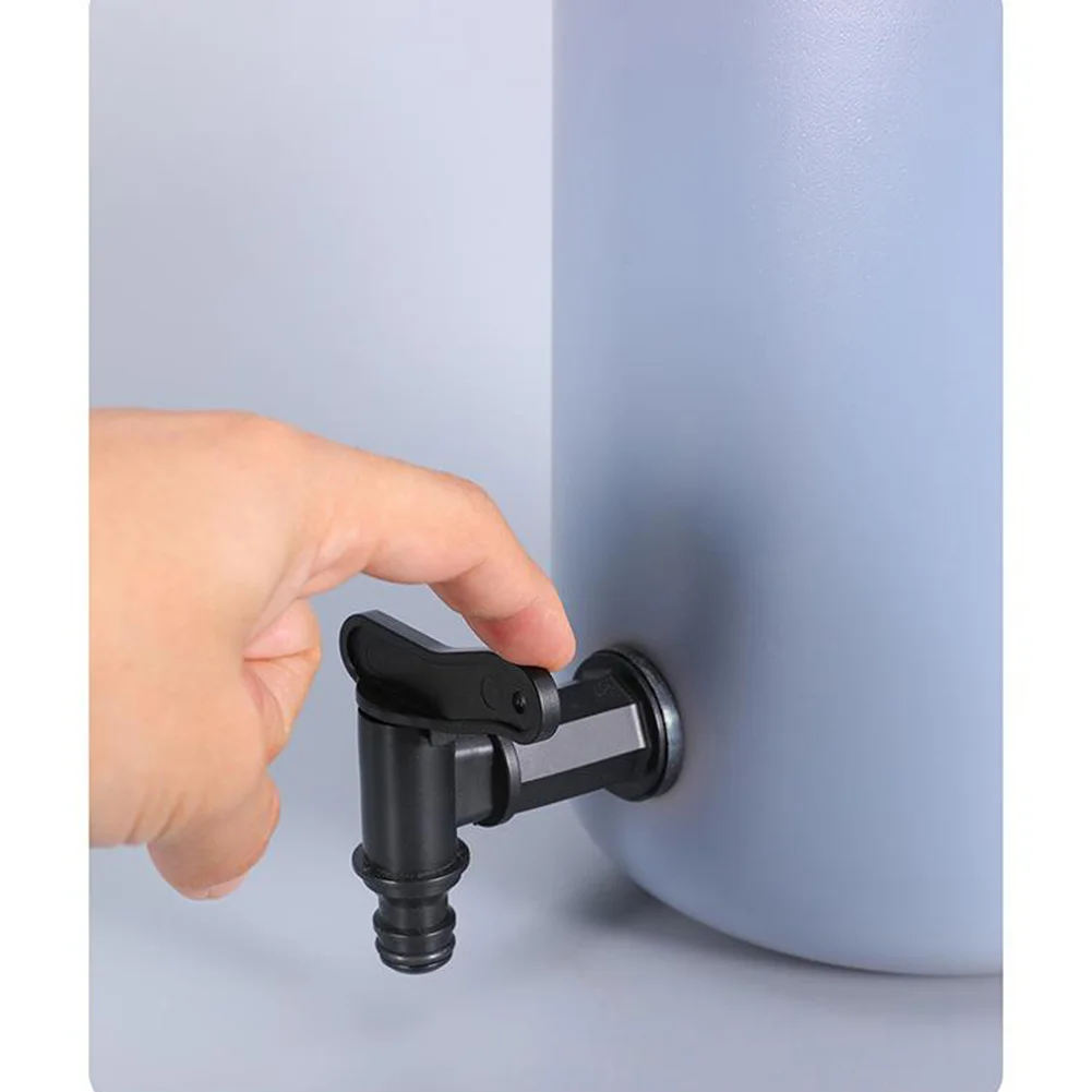Plastic Bucket Faucet Water Butt Tap For Rain IBC Barrels Snap/Push Black Garden Hose Faucet Garden Supplies Accessories