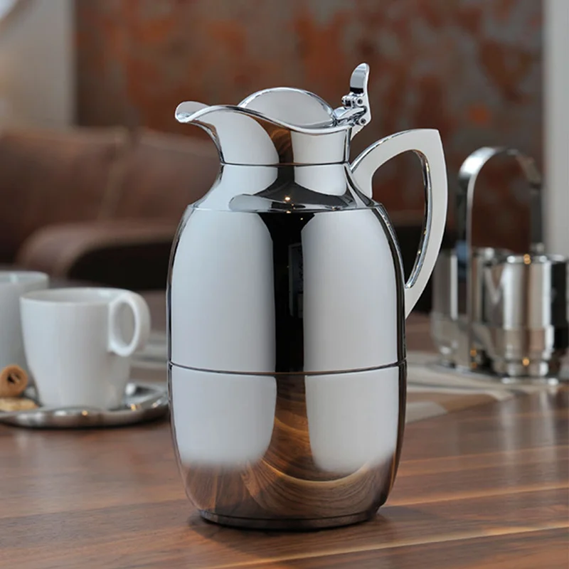 

Black diamond chrome plated, European thermal insulation pot, coffee pot 1.0 liters