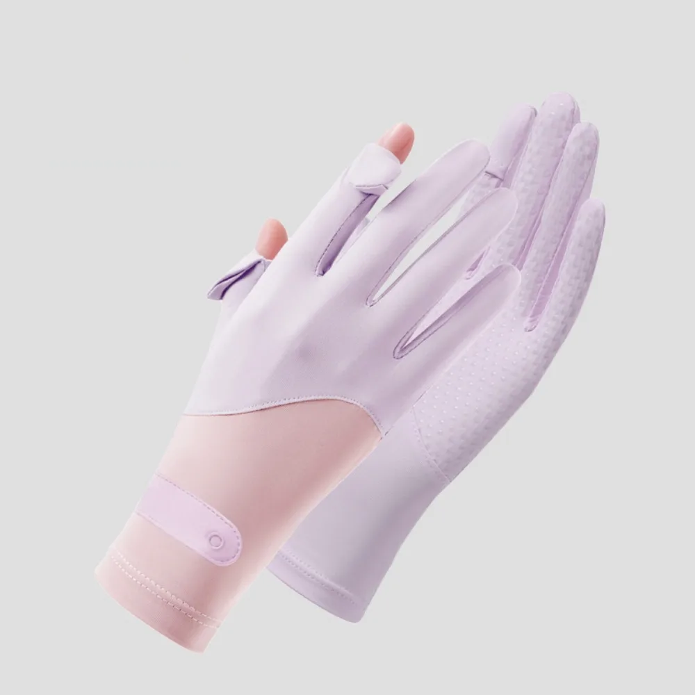 ファッション抗紫外線アイスシルク手袋通気性タッチスクリーンミトンノンスリップ日焼け止め手袋夏