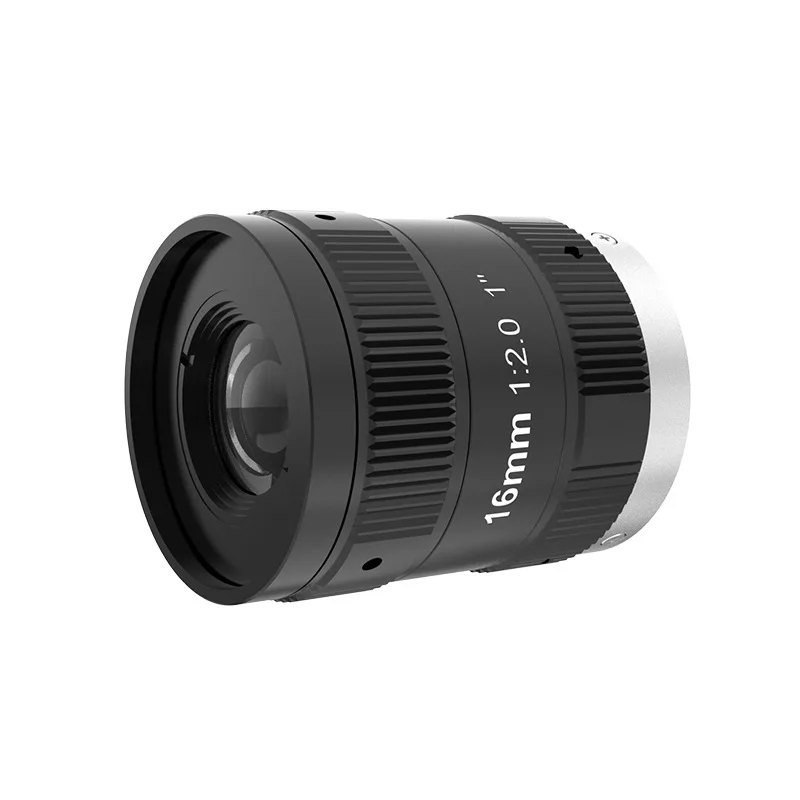 Lente de enfoque Manual FA Industrial de 16mm de longitud focal fija de 10MP 1 ''para detección de inspección de cámara de visión artificial