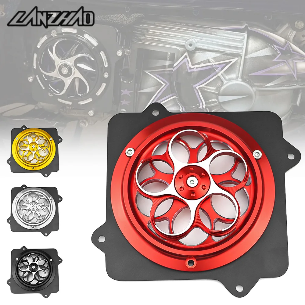 Motorrad-Lüfterabdeckungsschutz, Motorkühlung, drehbarer Schutz, Stahlbasis, CNC-Zubehör für Yamaha