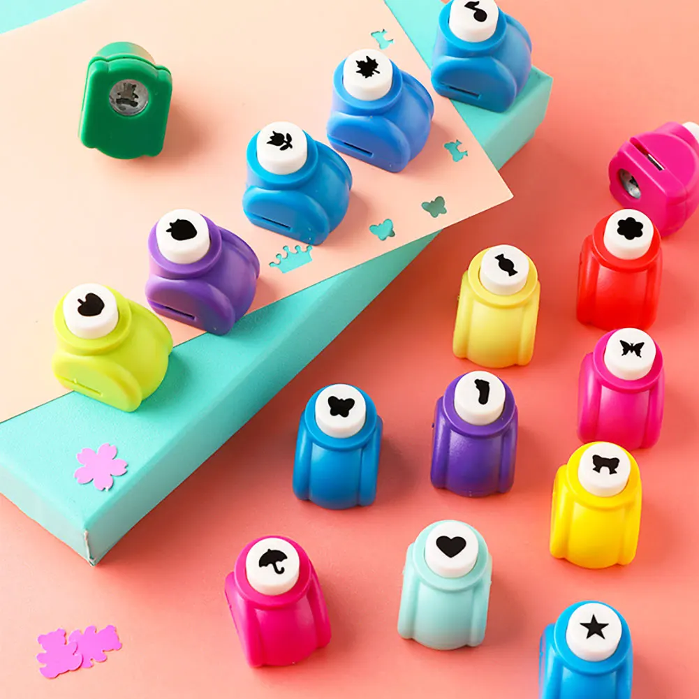 Mini scrapbook perfuradores feitos à mão cortador cartão artesanato impressão diy flor papel artesanato perfurador buraco forma