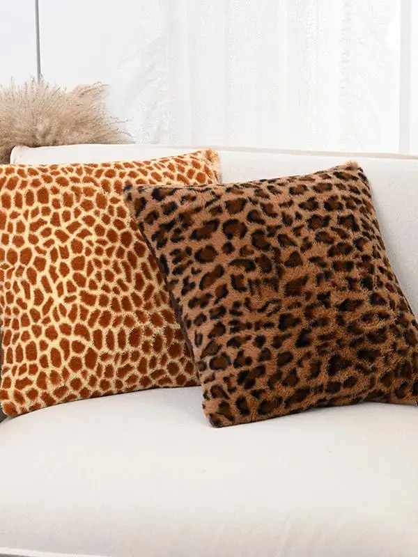 

Плюшевая наволочка с принтом зебры, декоративная наволочка для дивана в гостиной, наволочка для подушки у окна в спальне, домашний текстиль